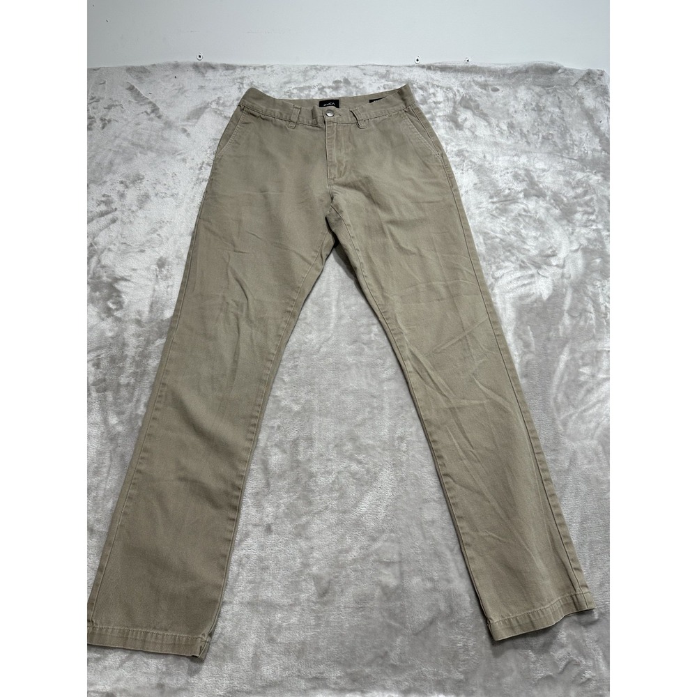 RVCA Nature x Industry Pants Men's‎ Size 28 Khaki Beige Pockets Chino EUC